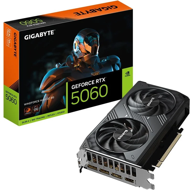 VGA PCIE16 RTX5060 8GB GDDR7 GV- N5060WF2MAX OC-8GD GIGABYTE