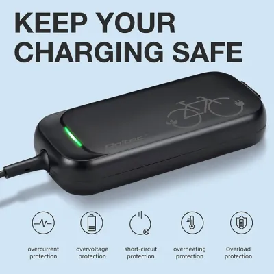 Laadija Pro Boschi jalgrattale 36V | 42V | 2A | Boschi pistik | veekindel + toitekaabel 50762