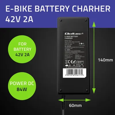Laadija elektriratta  36V | 42V | 2A | IEC C13 pistik | C14-IEC-3Pin 52617