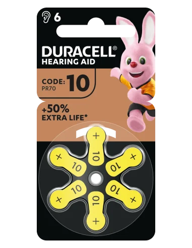 Duracell Activair DA10 kuuldeaparaadi patareid 6tk