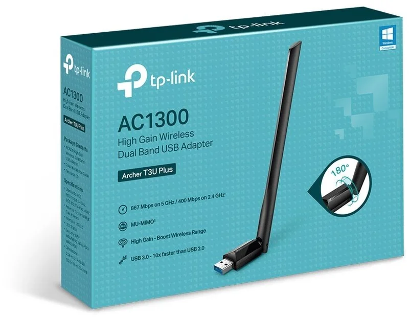 WRL ADAPTER 1300MBPS USB/ARCHER T3U PLUS TP-LINK
