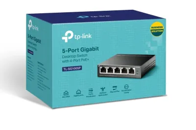 TP-LINK | Switch | TL-SG1005P | Unmanaged | Desktop | Gigabit Ethernet (copper) ports quantity 5 | Power over Ethernet (PoE) ports quantity 4 | Power supply type External | 36 month(s)