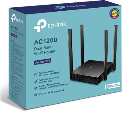 WRL ROUTER 1200MBPS 10/100M 4P DUAL BAND ARCHER C54 TP-LINK