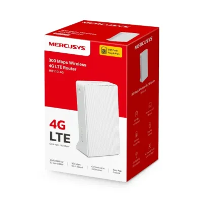 300 Mbps Wireless N 4G LTE Router | MB110-4G | 802.11n | 10/100 Mbit/s | Ethernet LAN (RJ-45) ports 1 | Mesh Support No | MU-MiMO No | 3G/4G data sharing | Antenna type External
