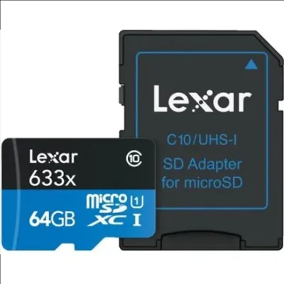 MEMORY MICRO SDXC 64GB UHS-I LMS0633064G-BNNNG LEXAR