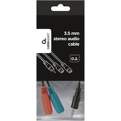 CABLE AUDIO 3.5MM 4-PIN TO 3.5MM S+MIC CCA-417W GEMBIRD