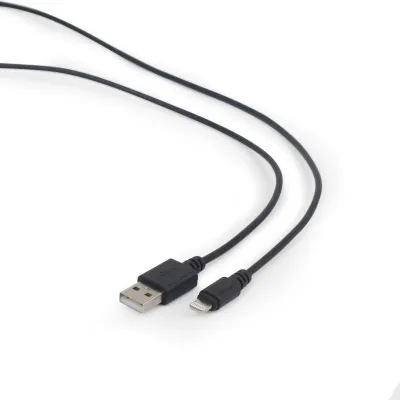Gembird usb to lightning cable, 1m, black, CC-USB2-AMLM-1M