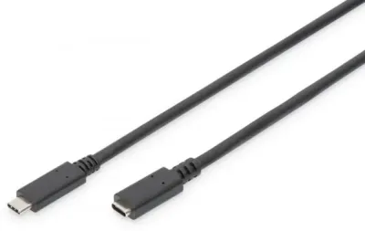 2m AK-300210-020-S Digitus USB Male 2.0 (Type C) USB Female 2.0 (Type C) pikendus