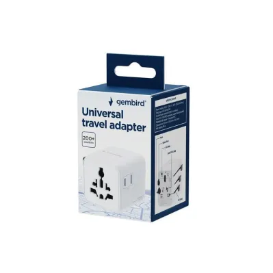 POWER ADAPTER TRAVEL WHITE TPA-INT-01-W GEMBIRD reisiadapter