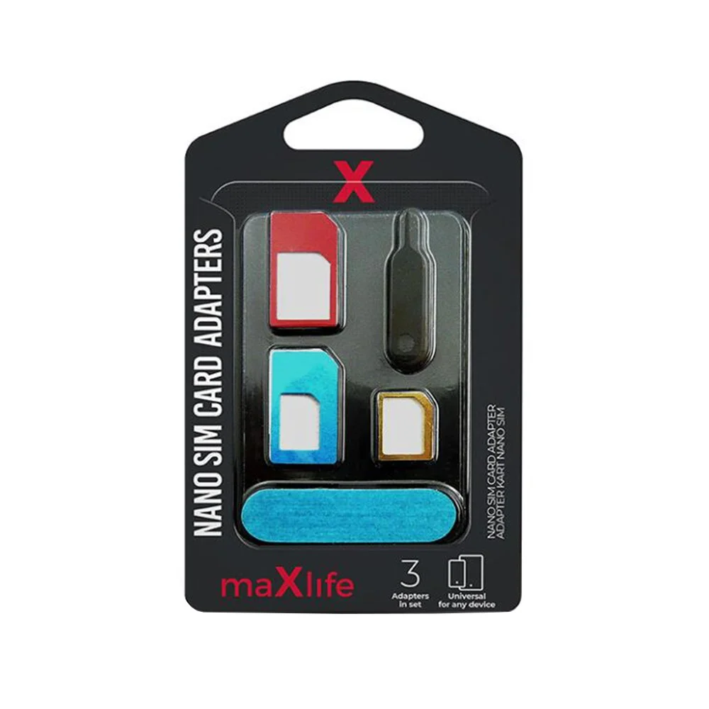 Maxlife Nano SIM card adapters