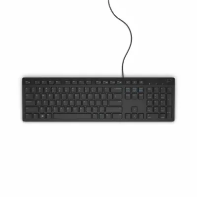 Dell KB216 keyboard, juhtmega, RUS, must, 580-ADGR